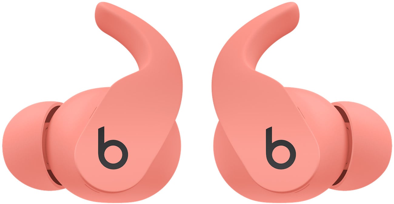 Słuchawki bezprzewodowe Apple Beats Fit Pro Coral Pink - Widok lewej i prawej słuchawki