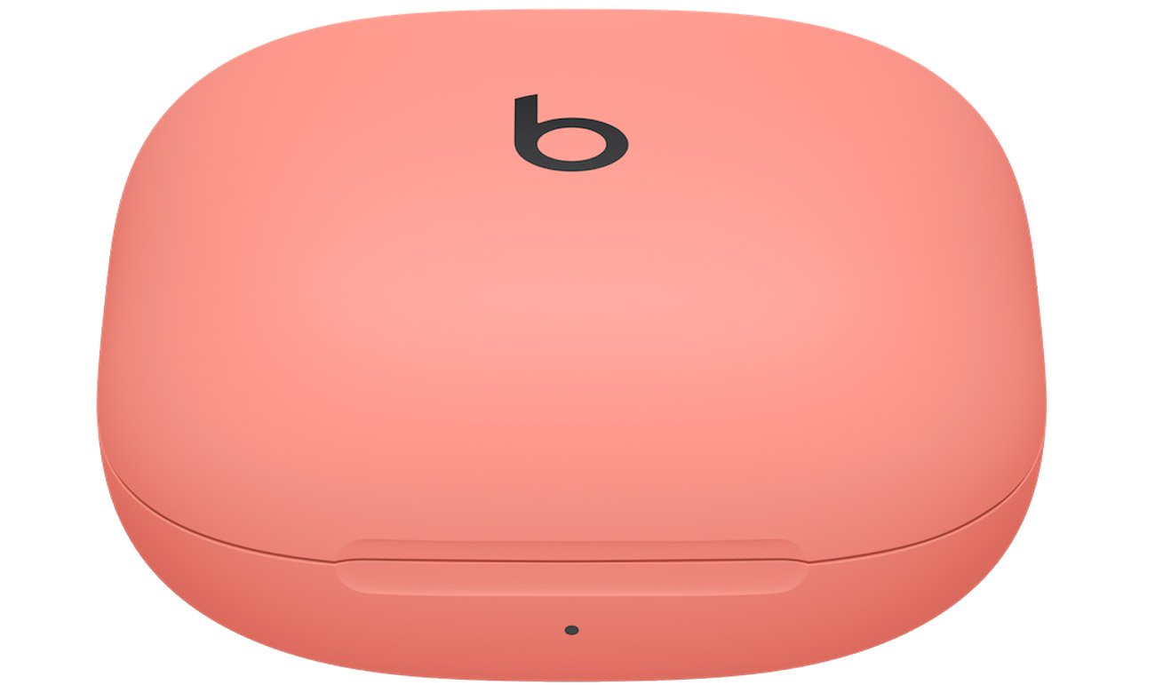 Słuchawki bezprzewodowe Apple Beats Fit Pro Coral Pink - Widok od przodu zamkniętego etui