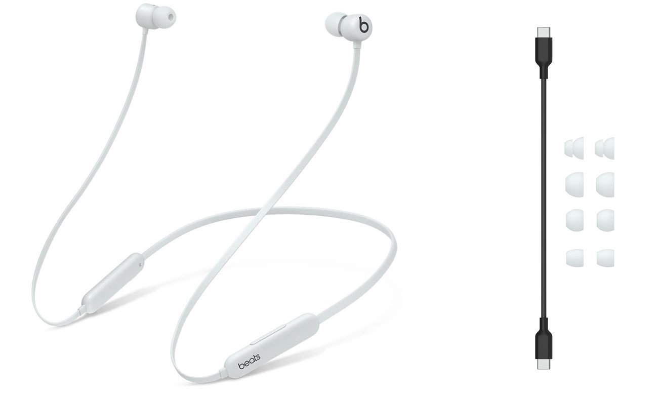 Słuchawki bezprzewodowe Apple Beats Flex Przydymiony szary + kabel i końcówki