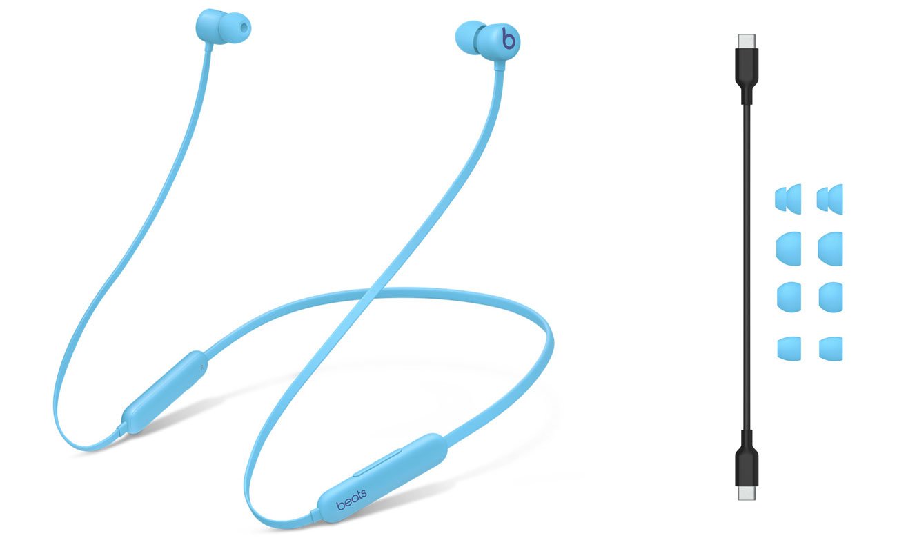 Słuchawki bezprzewodowe Apple Beats Flex Płomienny niebieski + kabel i końcówki