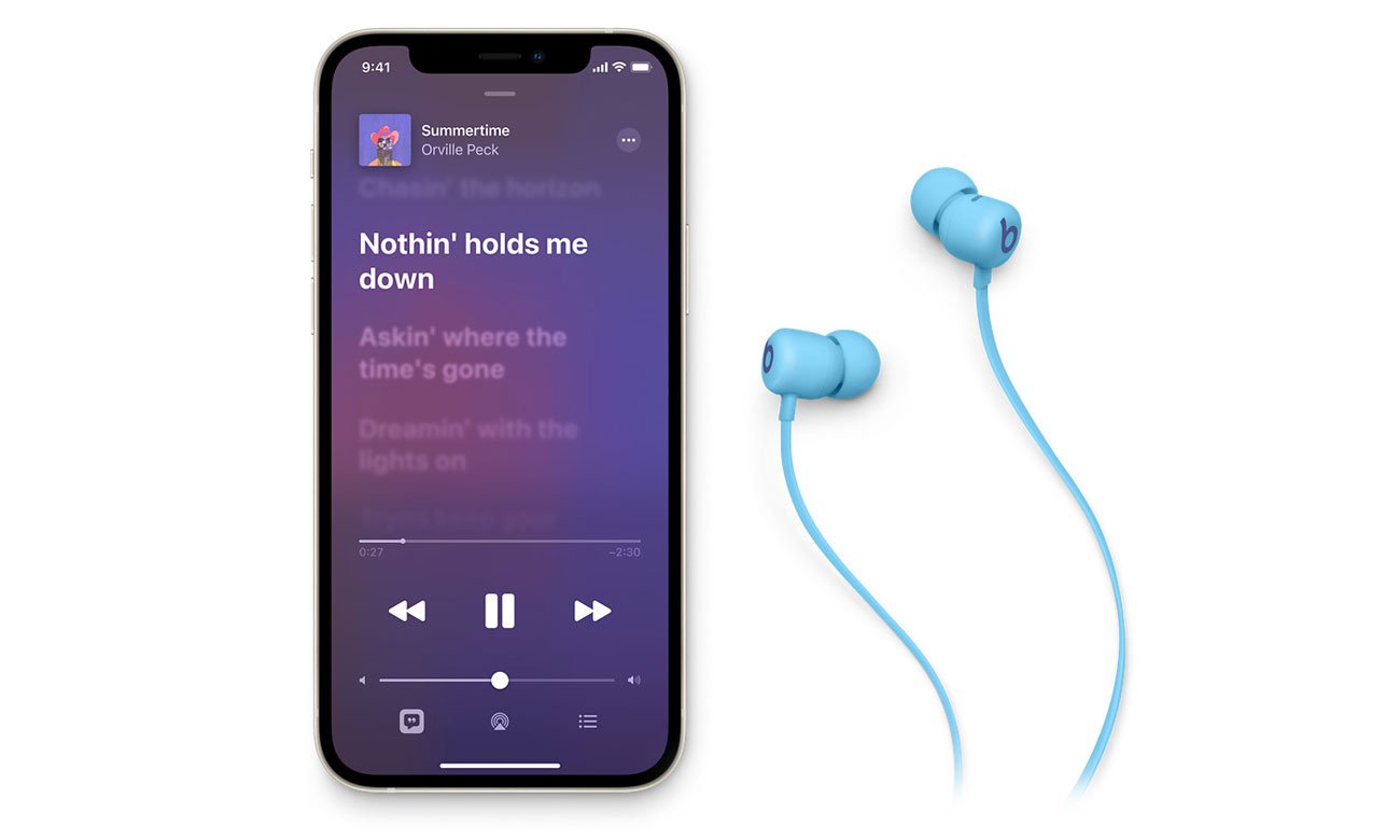 Słuchawki bezprzewodowe Apple Beats Flex Płomienny niebieski - Doskonały dźwięk