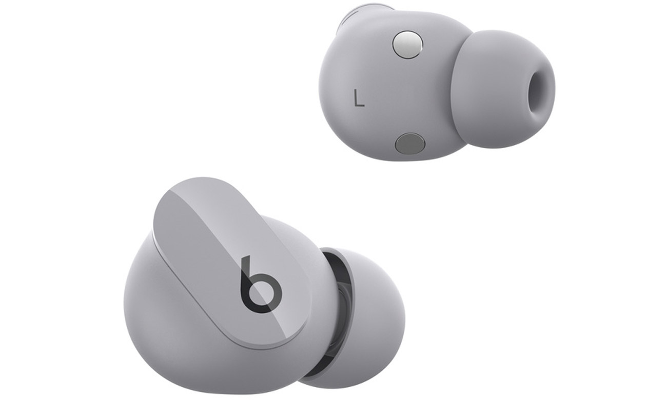 Słuchawki bezprzewodowe Apple Beats Studio Buds Księżycowa szarość - Lewa i prawa słuchawka
