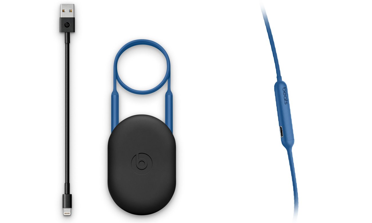 Słuchawki Apple BeatsX Niebieskie Bateria 8 godzin grania