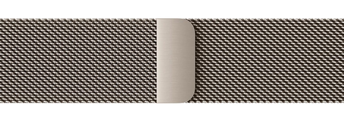 Bransoleta mediolańska do Apple Watch 38-41 mm Naturalna - Widok ogólny