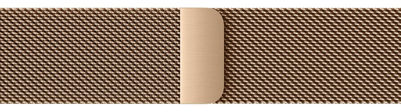 Bransoleta mediolańska do Apple Watch 38-41 mm Złota - Widok ogólny