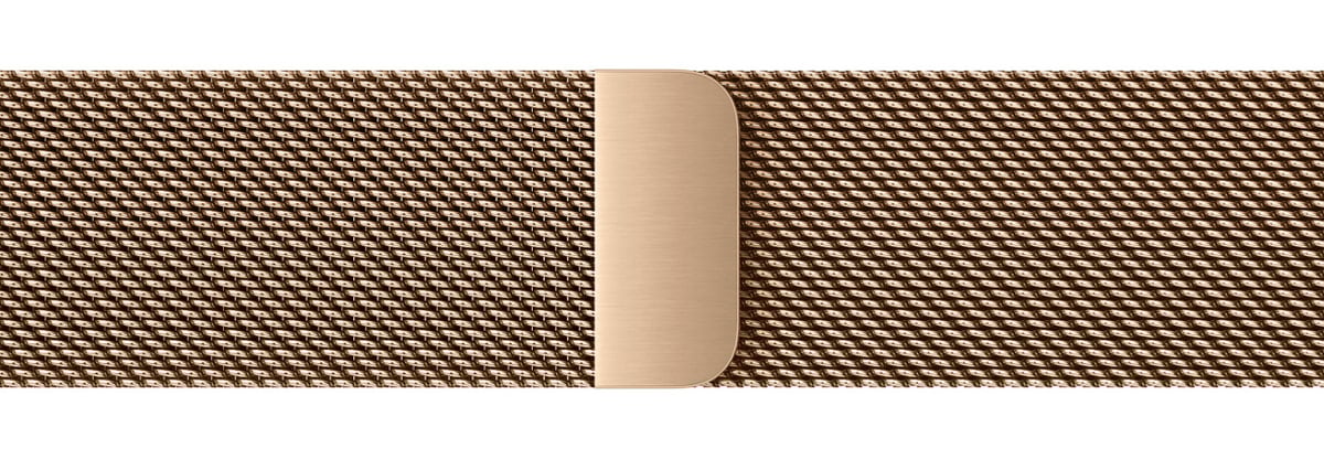 Bransoleta mediolańska do Apple Watch 38-41 mm Złota - Widok ogólny