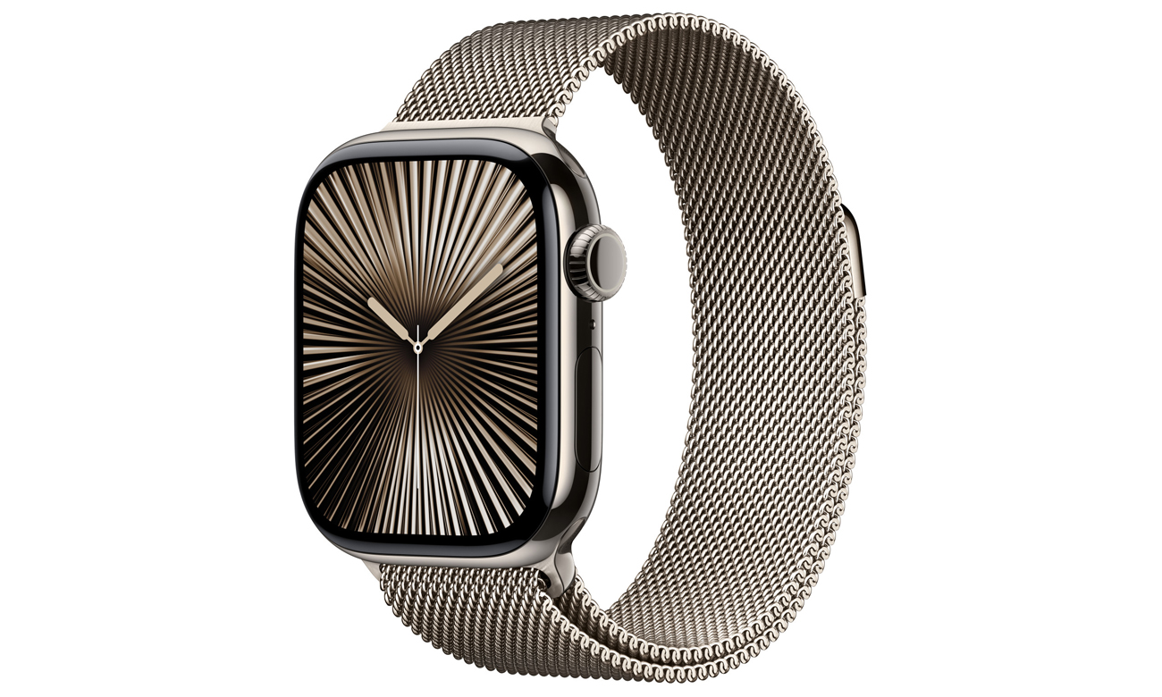 Bransoleta mediolańska do Apple Watch 38-42 mm Naturalna - Widok ogólny