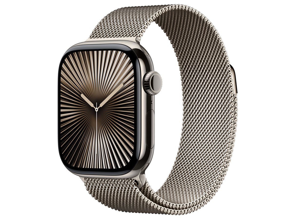 Bransoleta mediolańska do Apple Watch 38-42 mm Naturalna - Widok ogólny