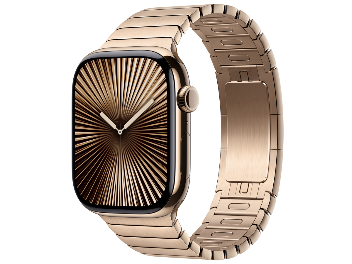 Bransoleta panelowa do Apple Watch 44-49 mm Złota - Widok ogólny