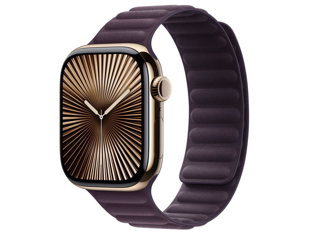 Karbowany pasek FineWoven do Apple Watch 38-42 mm M/L Jeżynowy - Widok ogólny