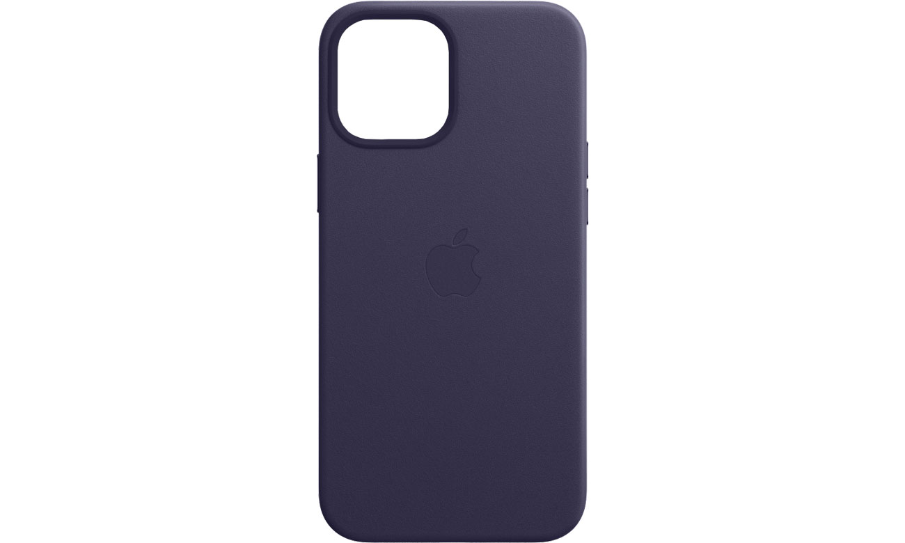 Apple Skórzane etui iPhone 12 Pro Max ciemny fiolet MJYT3ZM/A