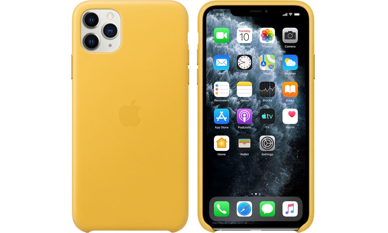 Apple Leather Case do iPhone 11 Pro Max Meyer Lemon MX0A2ZM/A