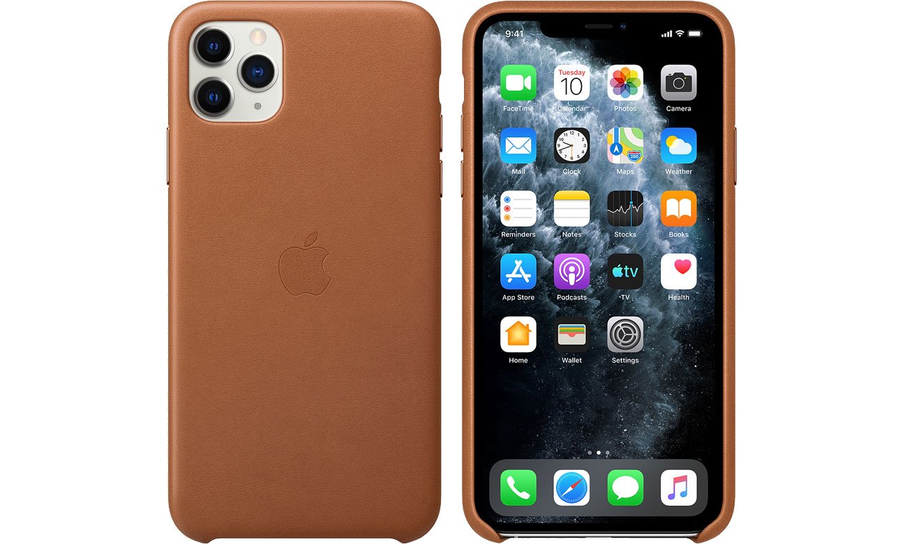 Apple Leather Case do iPhone 11 Pro Max Saddle Brown MX0D2ZM/A