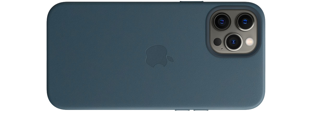 Skórzane etui iPhone 12 Pro Max bałtycki błękit MHKK3ZM/A