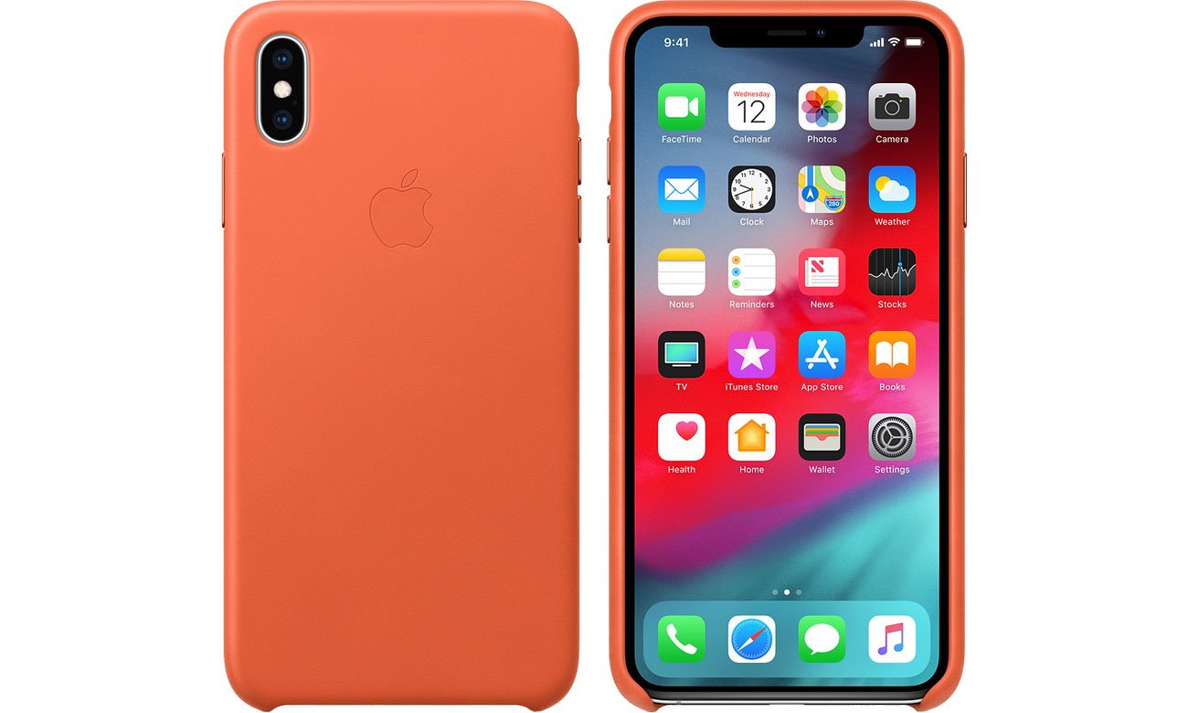 Etui Apple Leather Case Sunset do iPhone XS Max