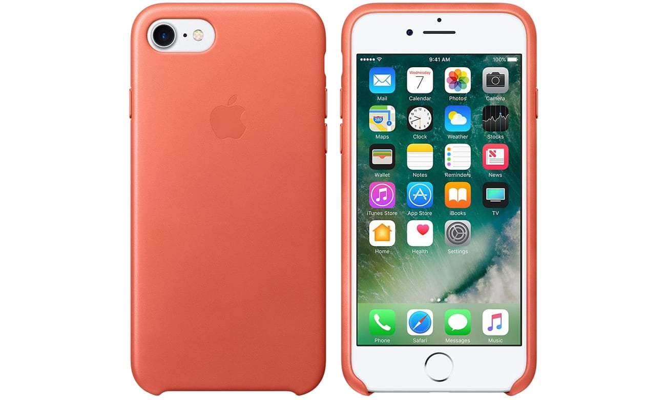 Leather Case do iPhone 7 Geranium