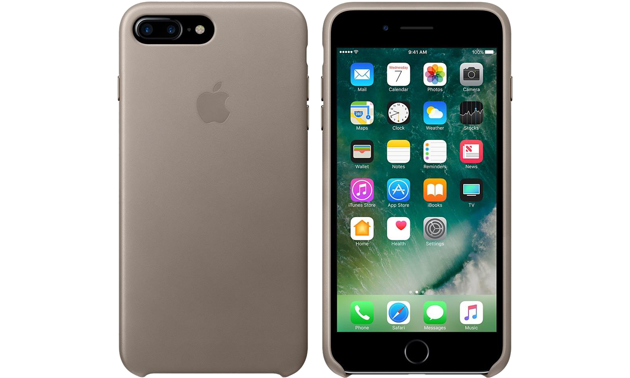 Leather Case do iPhone 7 Plus Taupe