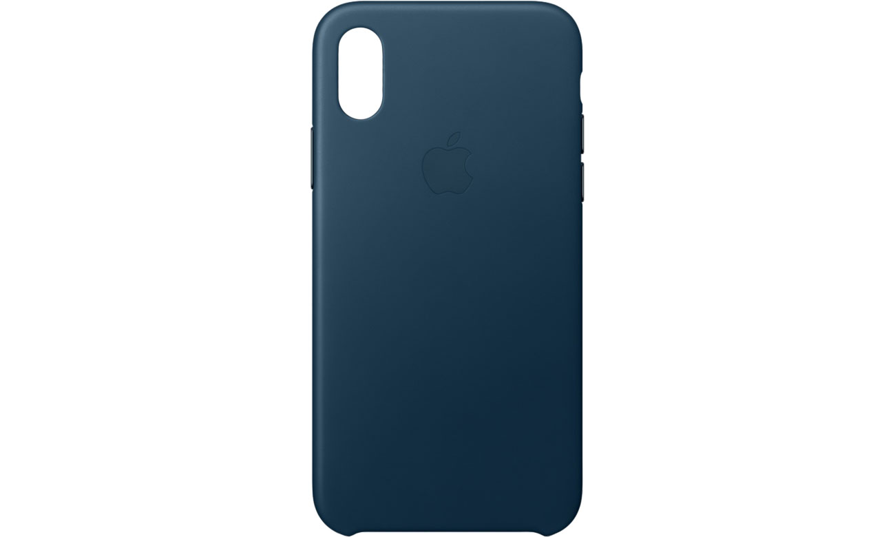 Etui skórzane Apple Leather Case Cosmos Blue iPhone X