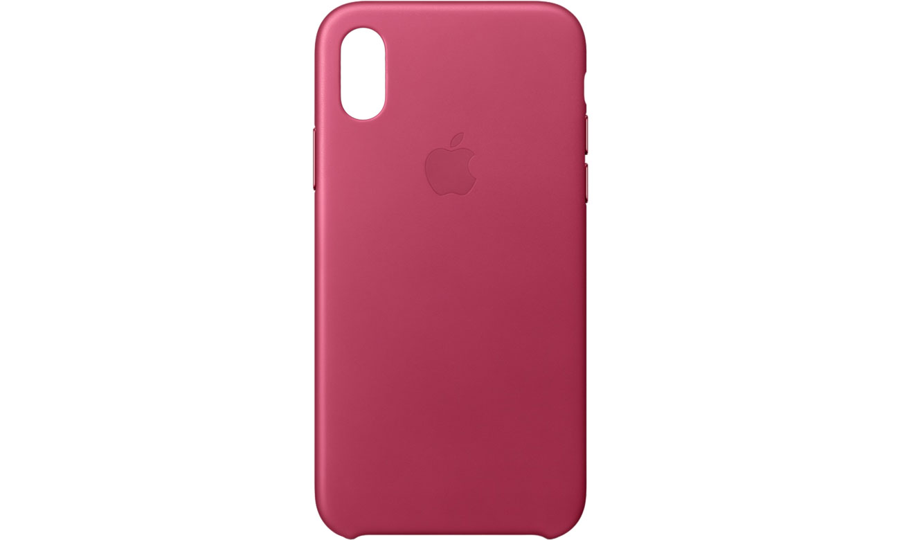 Etui skórzane Apple Leather Case Pink Fuchsia iPhone X