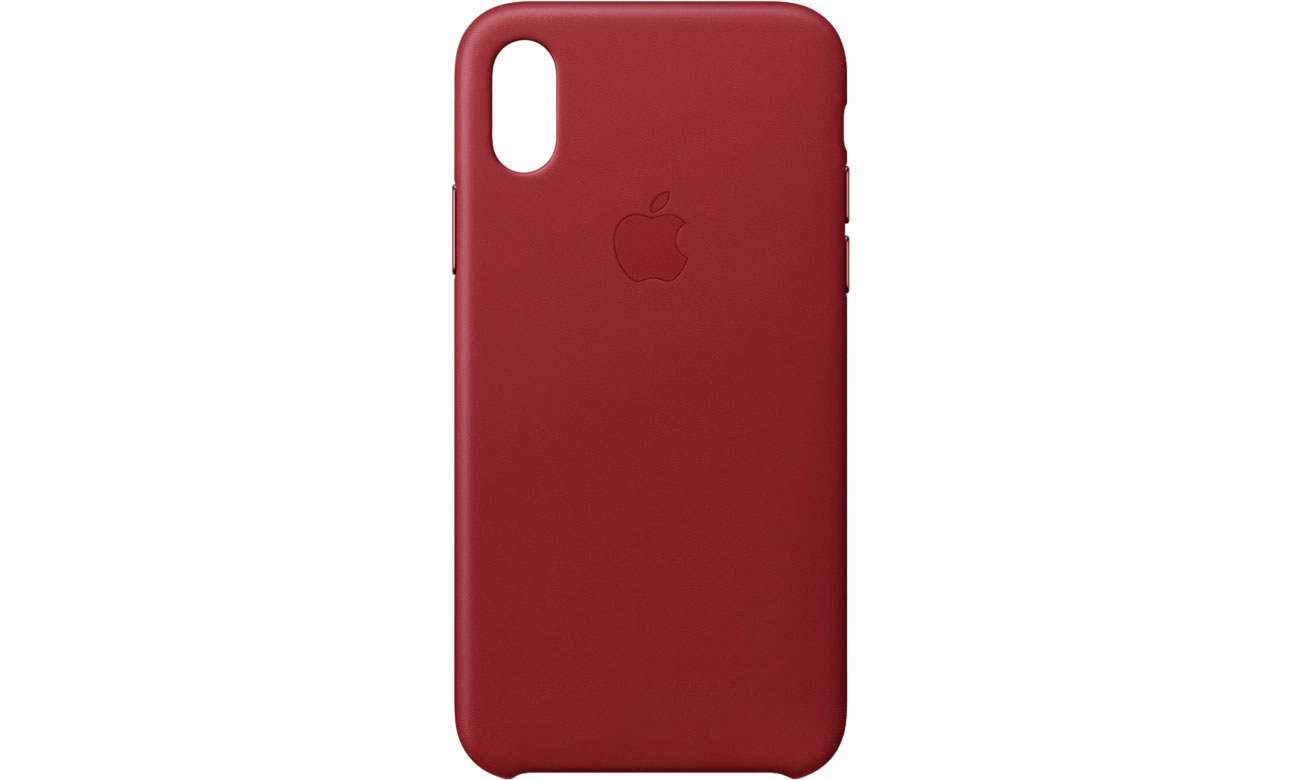 Etui skórzane Apple Leather Case RED iPhone X