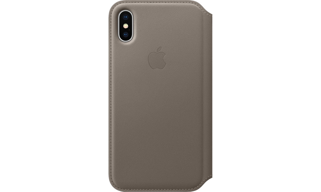 Skórzane etui Apple Leather Folio do iPhone X Taupe MQRY2ZM/A
