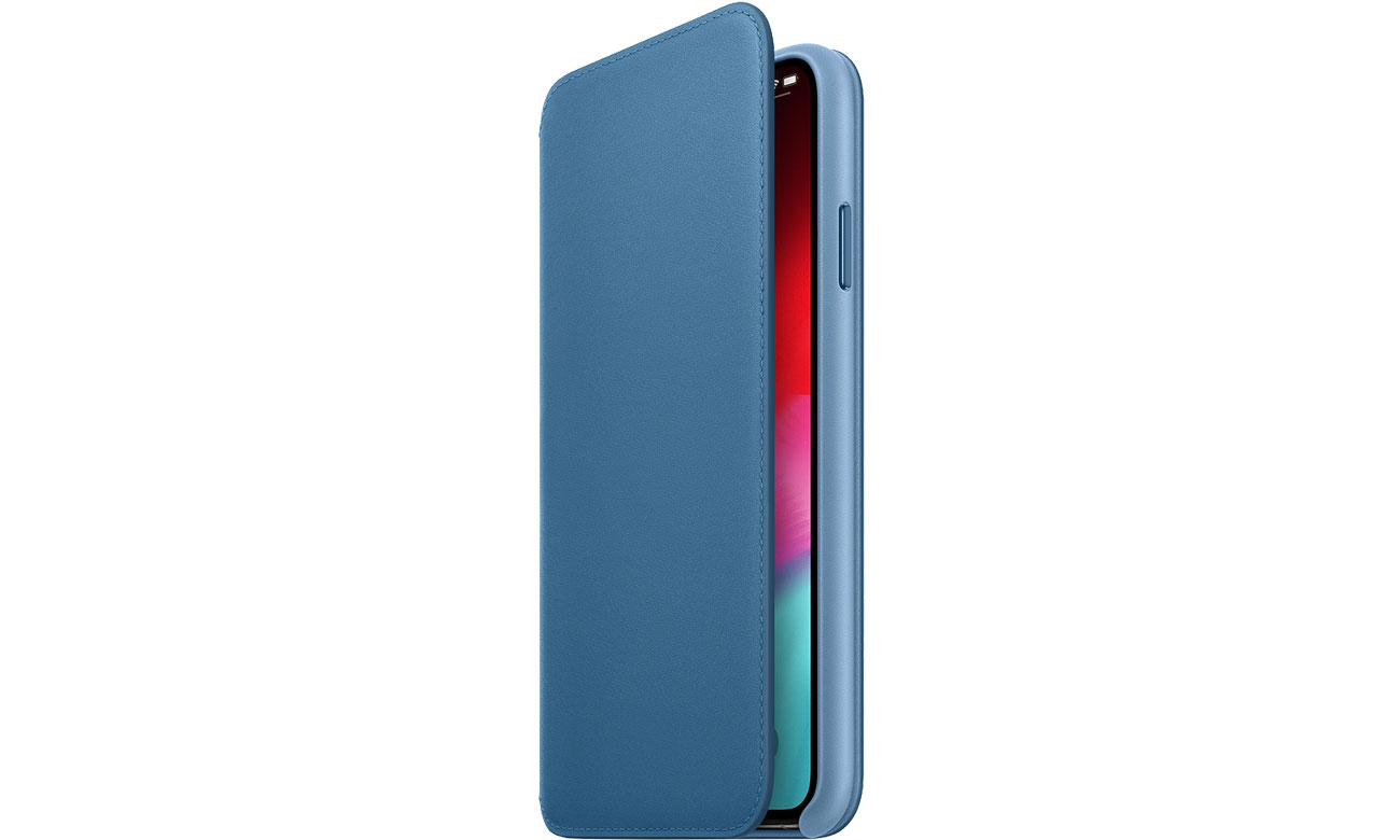 Apple iPhone XS Max Leather Folio Cape Cod Blue Etui i obudowy na