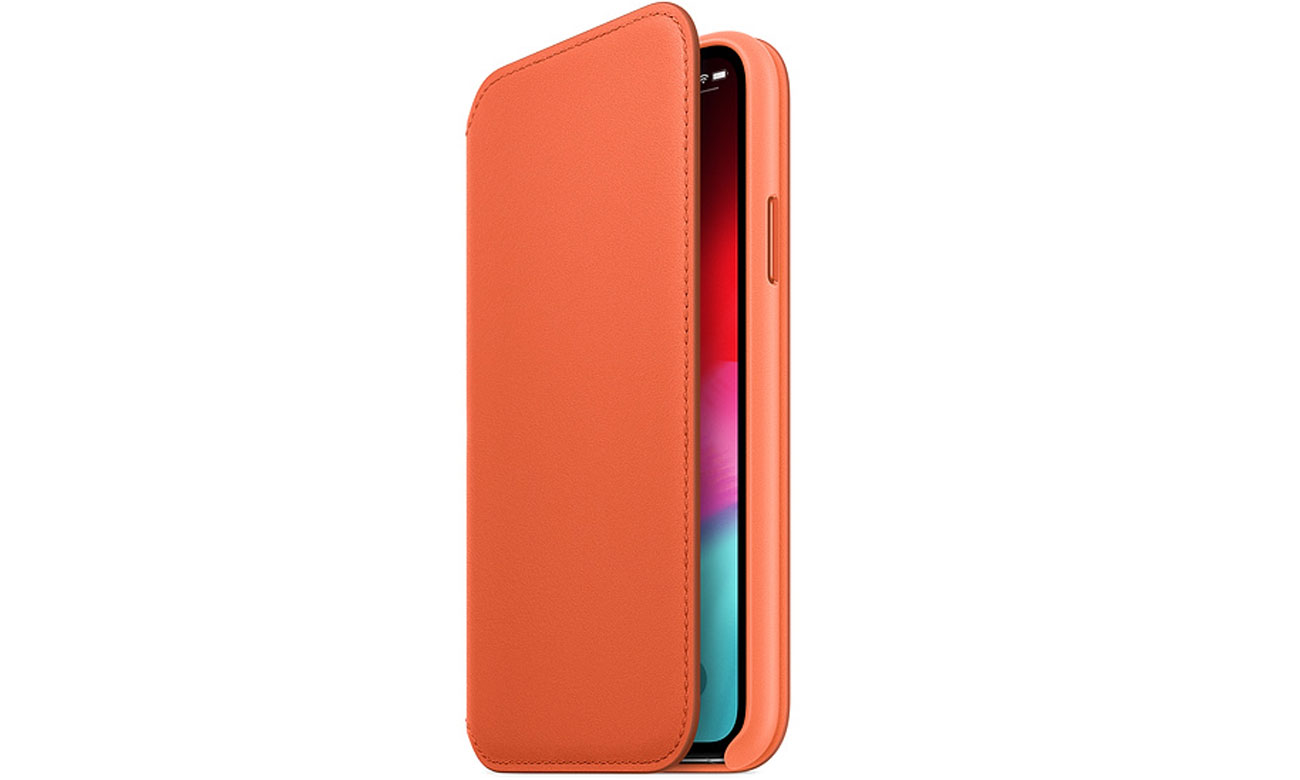 Etui z klapką Apple iPhone XS Max Leather Folio Sunset MVFU2ZM/A