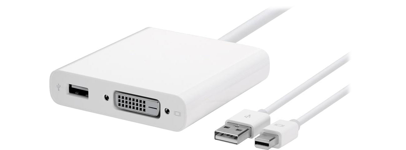 Przejściówka Apple Mini DisplayPort na podwójne DVI
