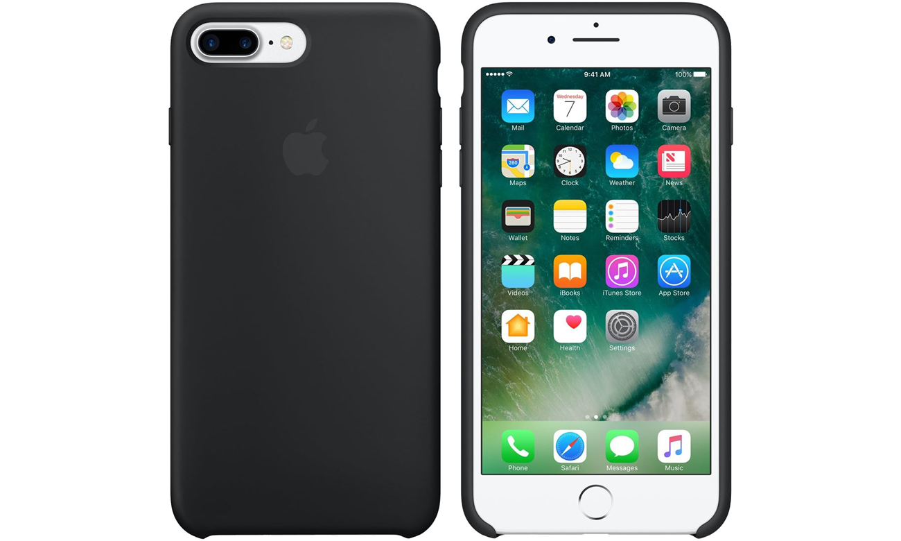 Etui Apple Silicone Case do iPhone 7 Plus czarny MMQR2ZM/A