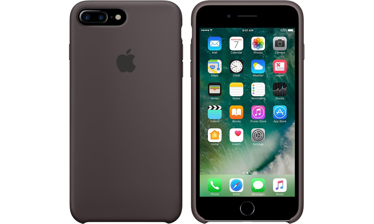 Etui Apple Silicone Case do iPhone 7 Plus gorzka czekolada MMT12ZM/A