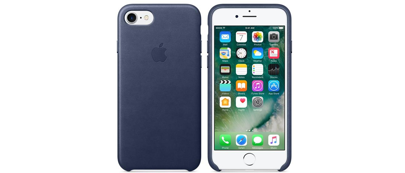 Leather Case do iPhone 7 Midnight Blue
