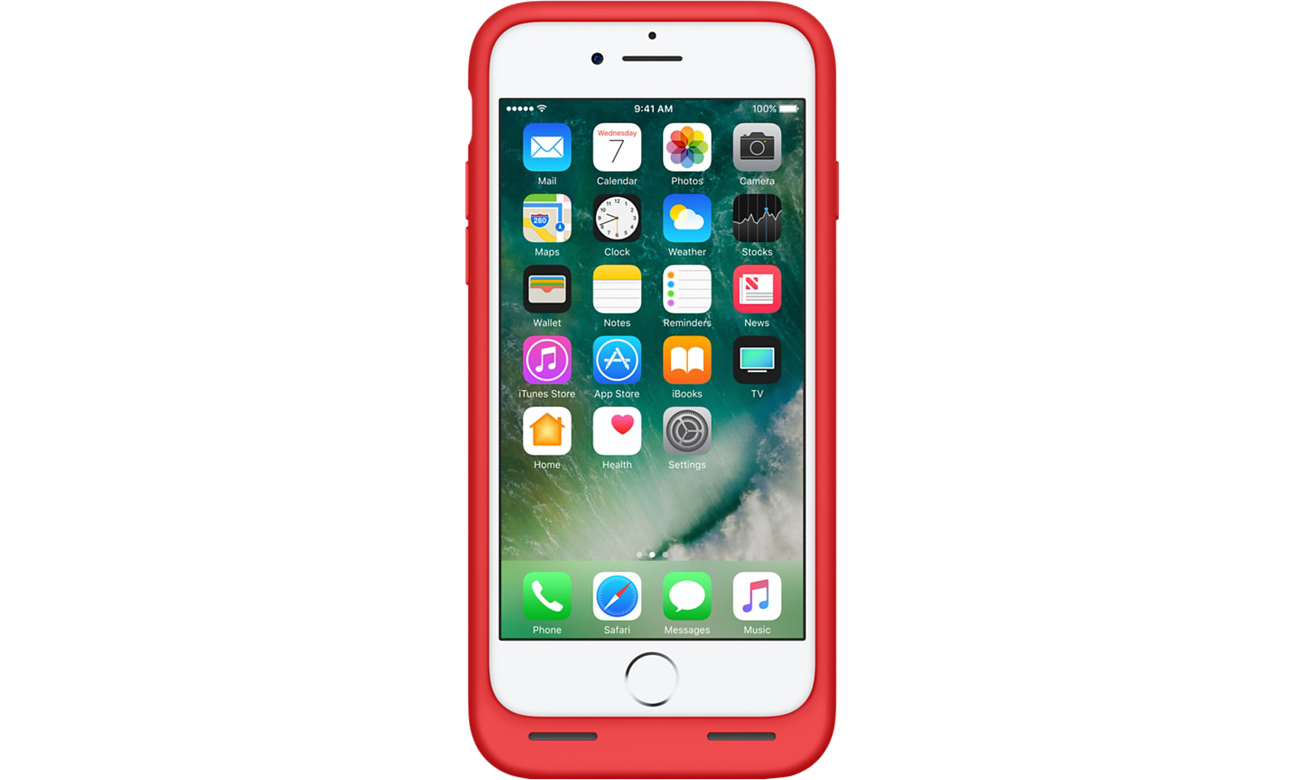 Apple Smart Battery Case do iPhone 7 Red Pewniejszy chwyt