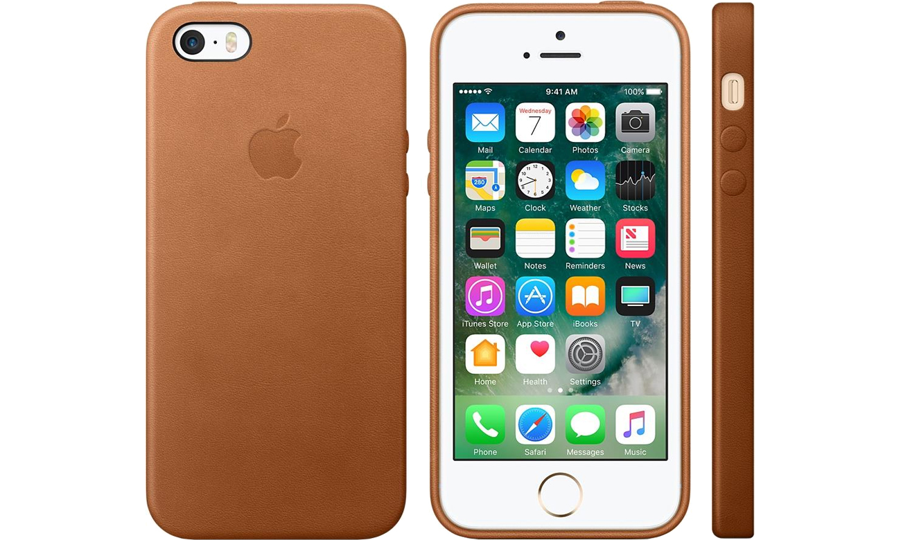 Apple Leather Case Saddle do iPhone SE Brown MNYW2ZM/A