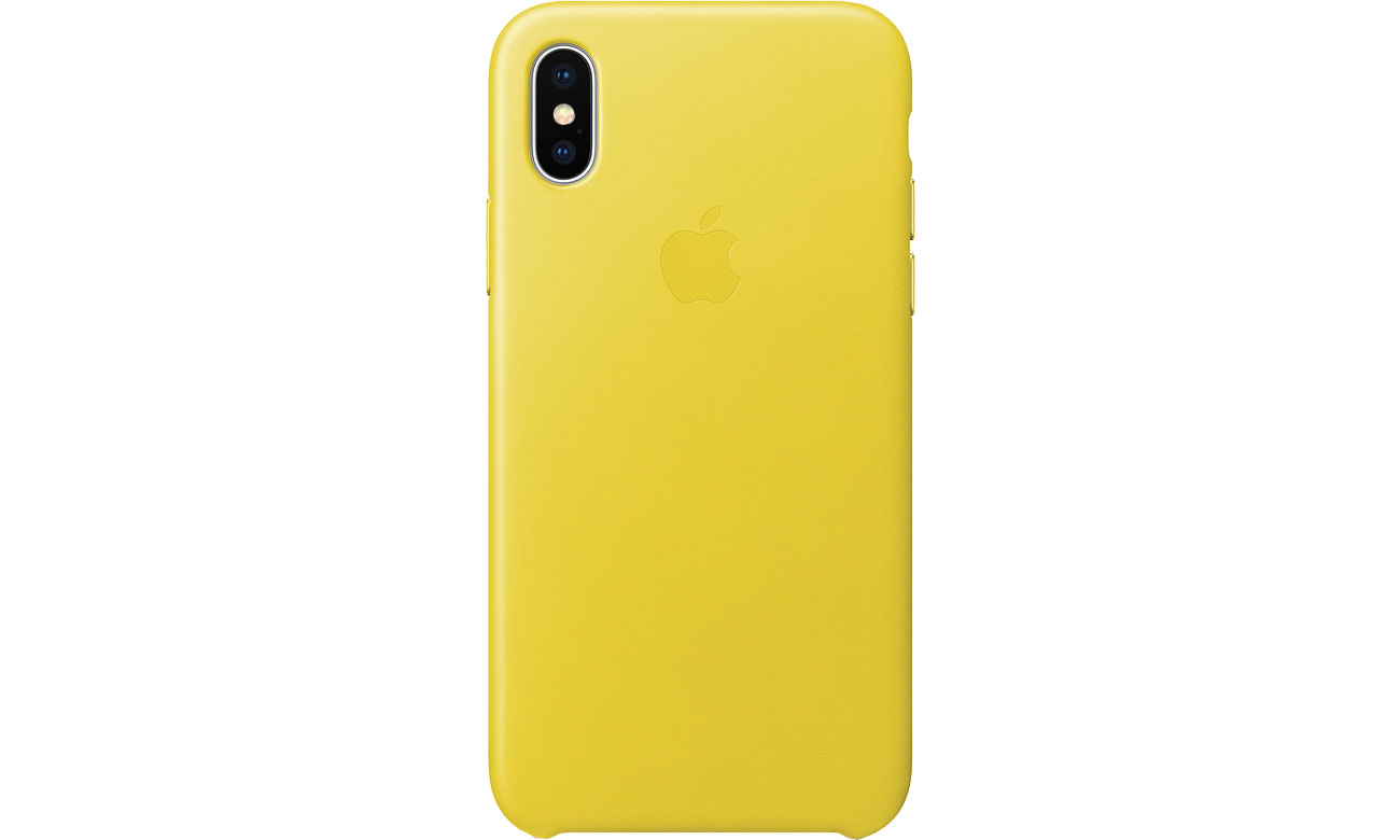 Etui Apple Leather Case do iPhone X Spring Yellow MRGJ2ZM/A
