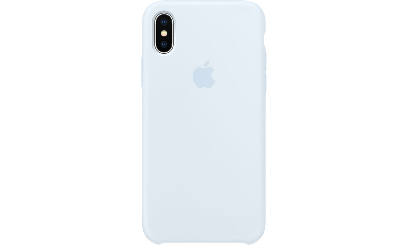 Apple Silicone Case do iPhone X Sky Blue Etui i obudowy na smartfony