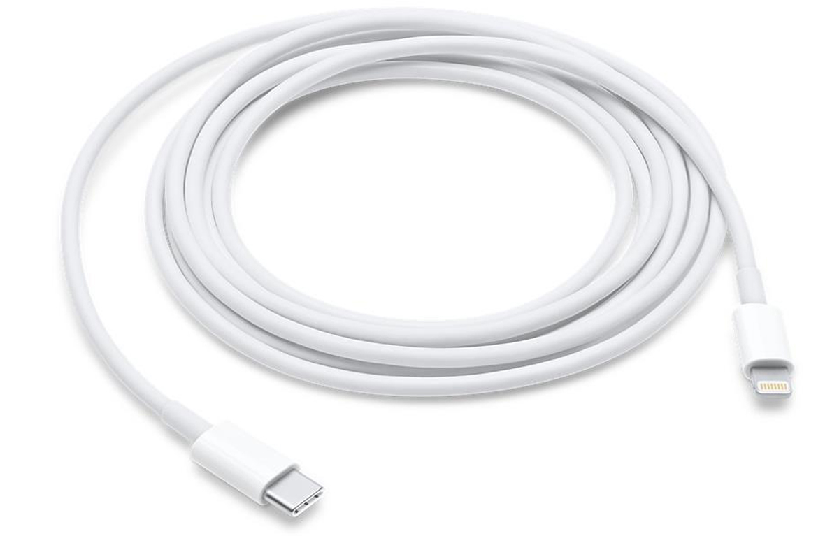 Apple USB-C-auf-Lightning-Kabel 2 m weiß