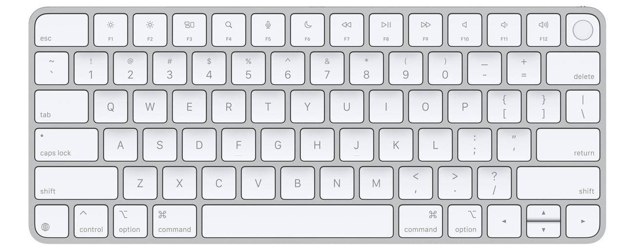 Apple Magic Keyboard Touch ID US biały