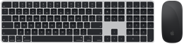 Widok z góry na klawiaturę Magic Keyboard z Touch ID i mysz Magic Mouse