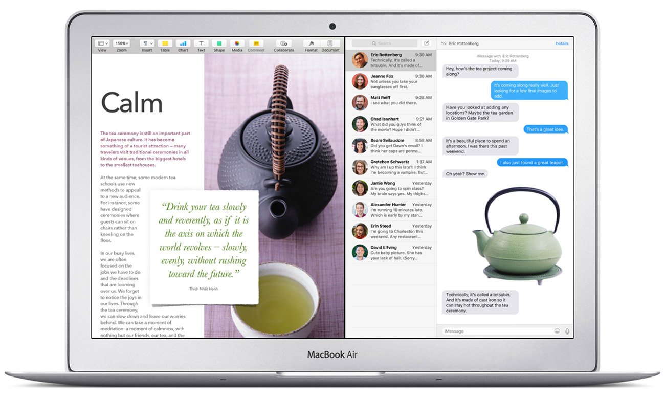 Apple MacBook Air 128GB system operacyjny mac os