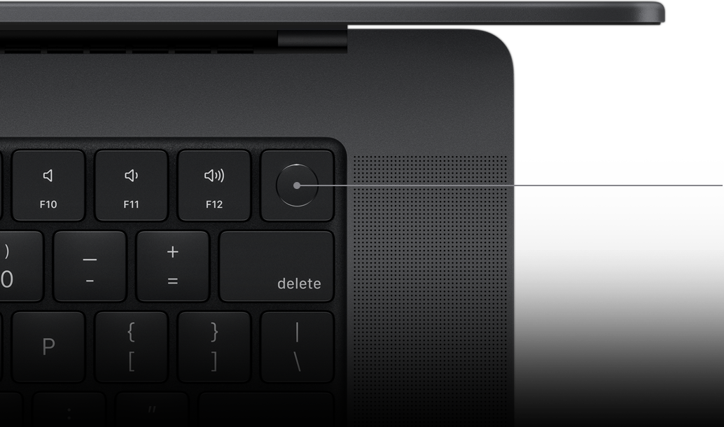 Индикатор, показывающий кнопку Touch ID на Magic Keyboard.