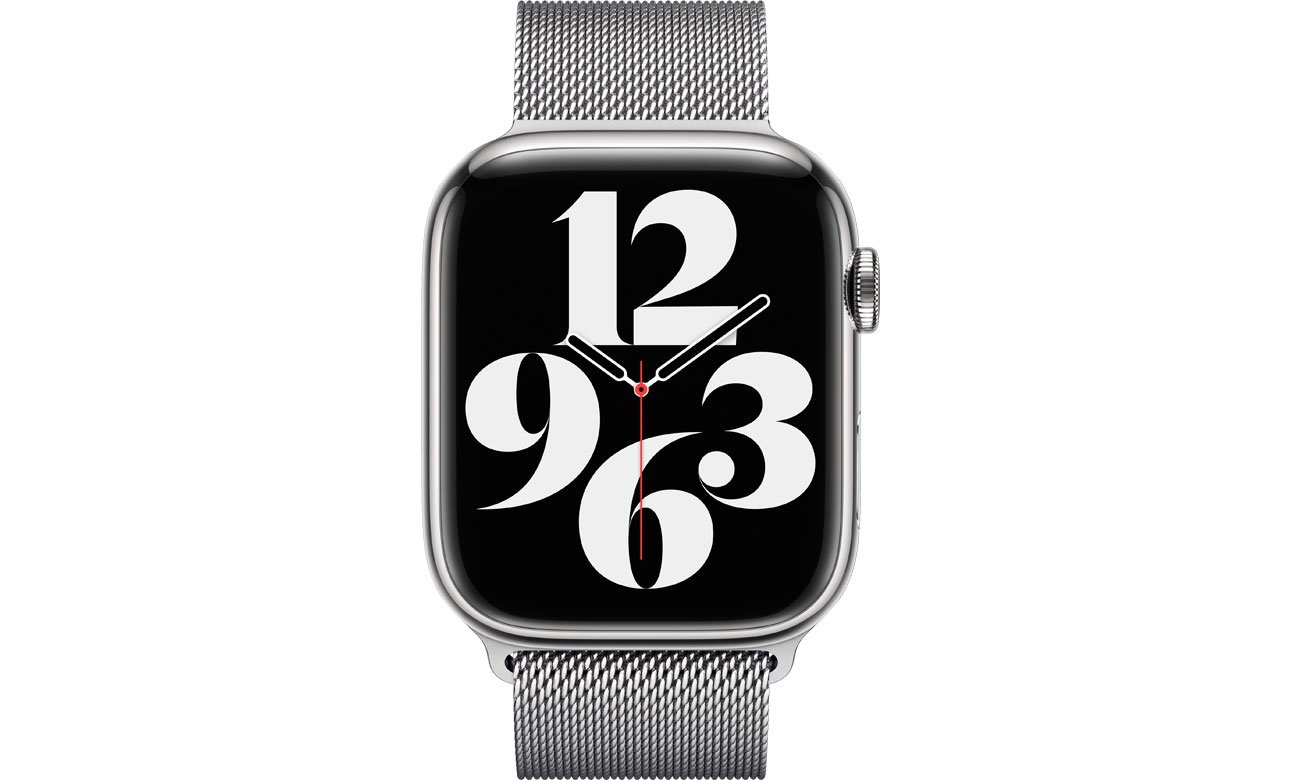 Apple 45mm Silver Milanese Loop