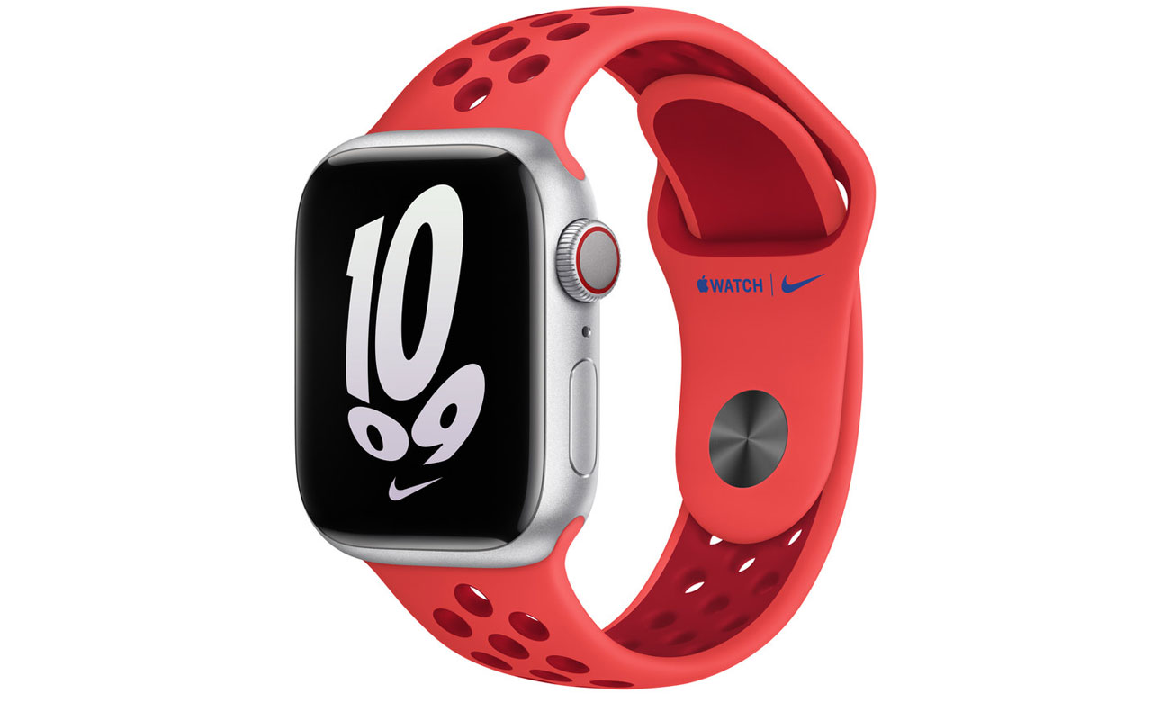 Apple watch Nike w kolorze Bright Crimson/Gym Red