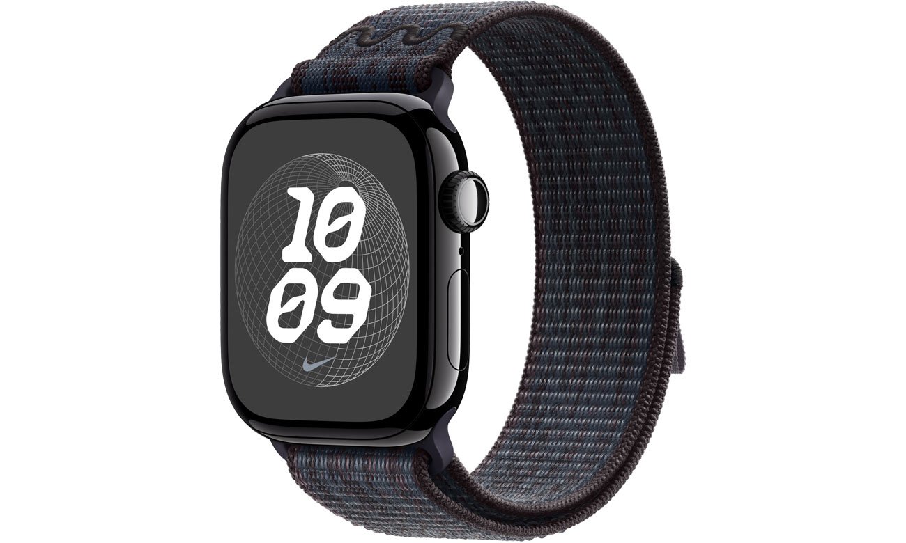 Apple Opaska sportowa Nike 44-46 mm czarny/niebieski