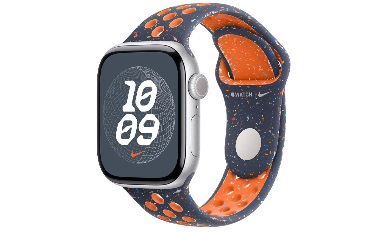 Pasek sportowy Nike 38-41mm S/M błękitny płomień