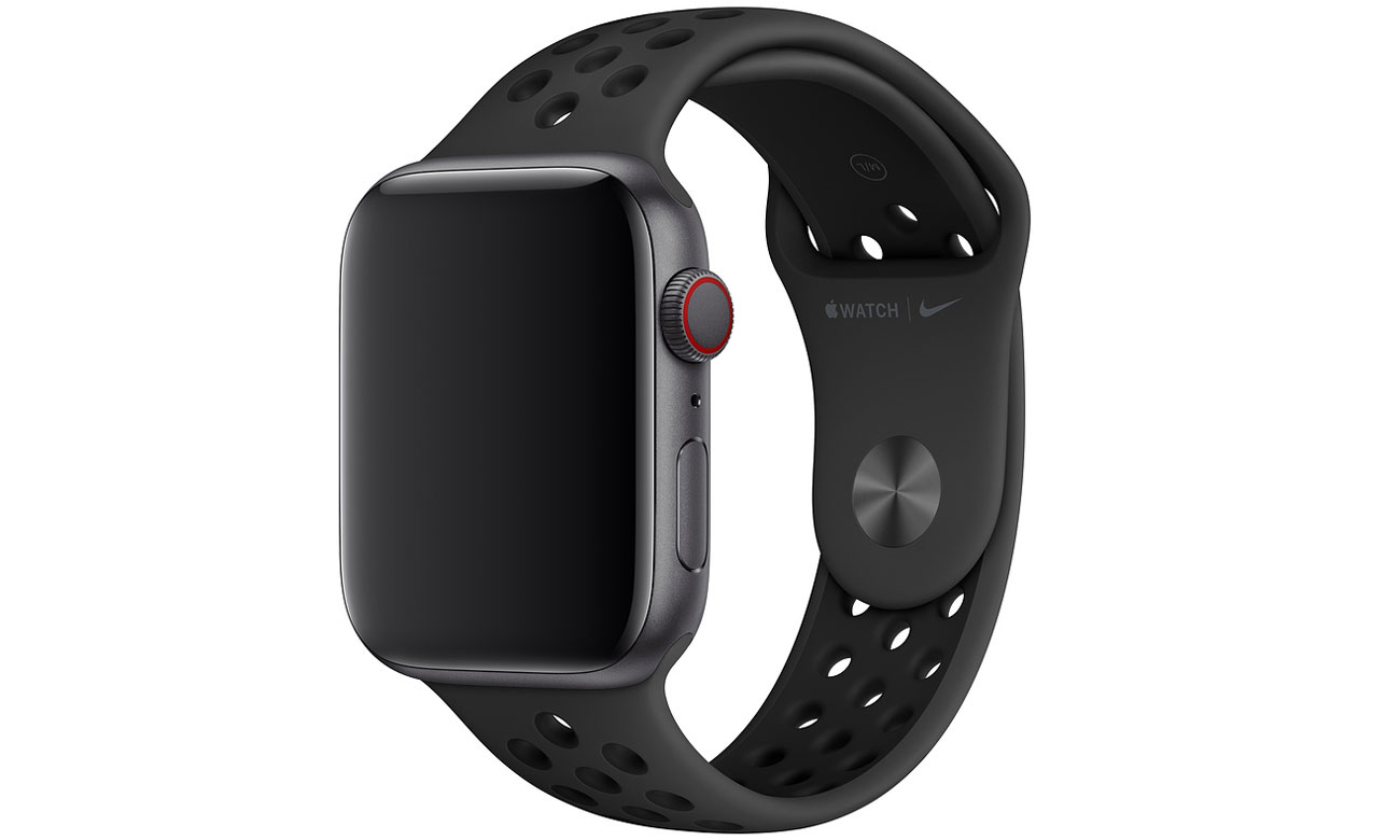 Pasek sportowy Nike w kolorze antracytu do Apple Watch 44 mm