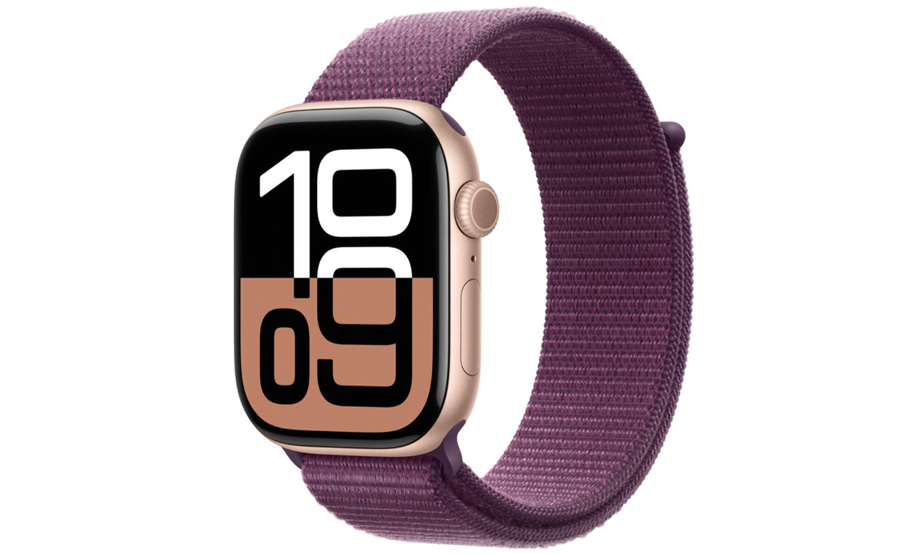 Opaska sportowa do Apple Watch 44-49 mm dojrzała śliwka