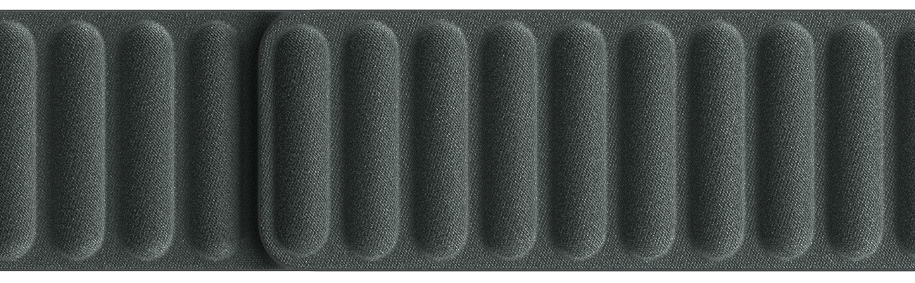 Karbowany pasek magnetyczny wieczna zieleń do koperty 41 mm – Rozmiar M/L - Zbliżenie