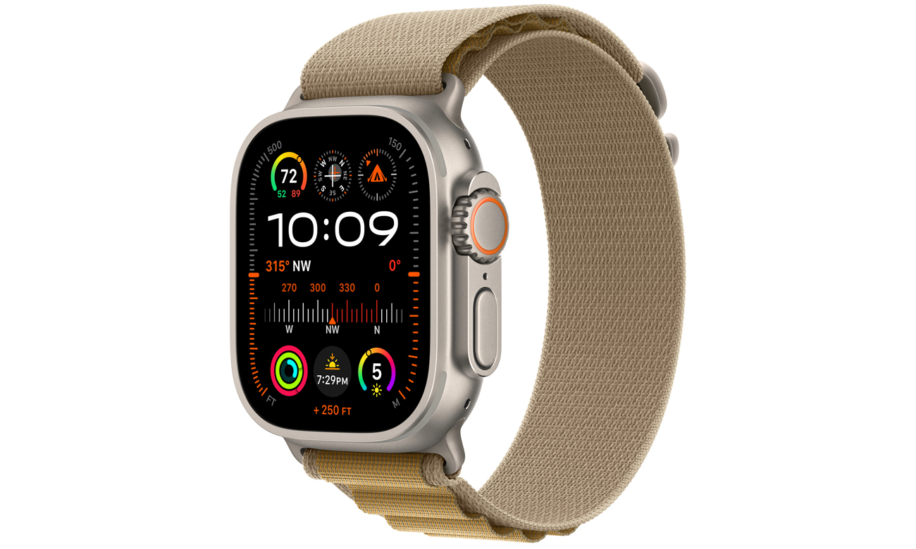Opaska Alpine do Apple Watch 44-49 mm M Naturalny tytan/beż - Widok ogólny