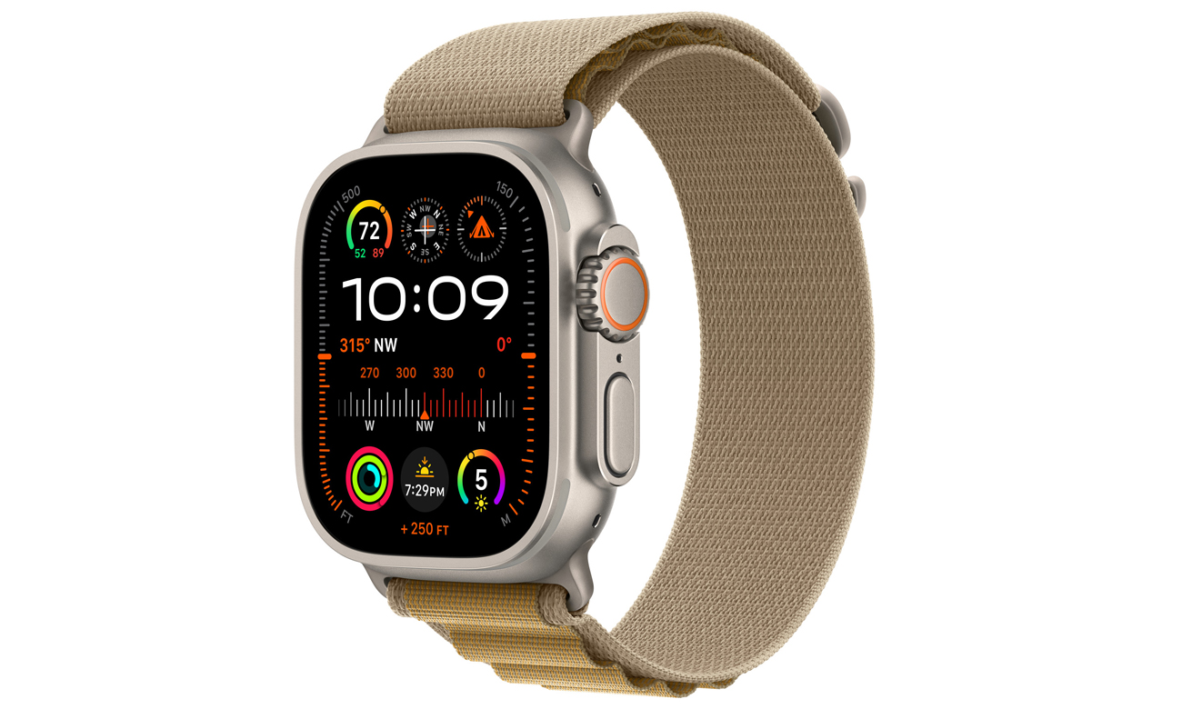 Opaska Alpine do Apple Watch 44-49 mm L Naturalny tytan/beż - Widok ogólny