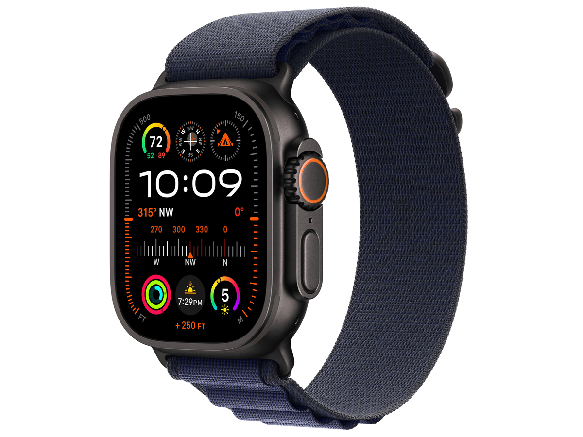 Opaska Alpine do Apple Watch 44-49 mm M Czarny tytan/granat - Widok ogólny